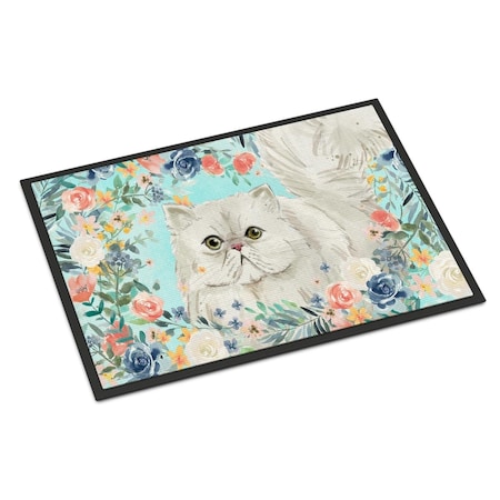 Carolines Treasures 24 x 36 in. Persian Spring Flowers Indoor or Outdoor Mat CK3394JMAT